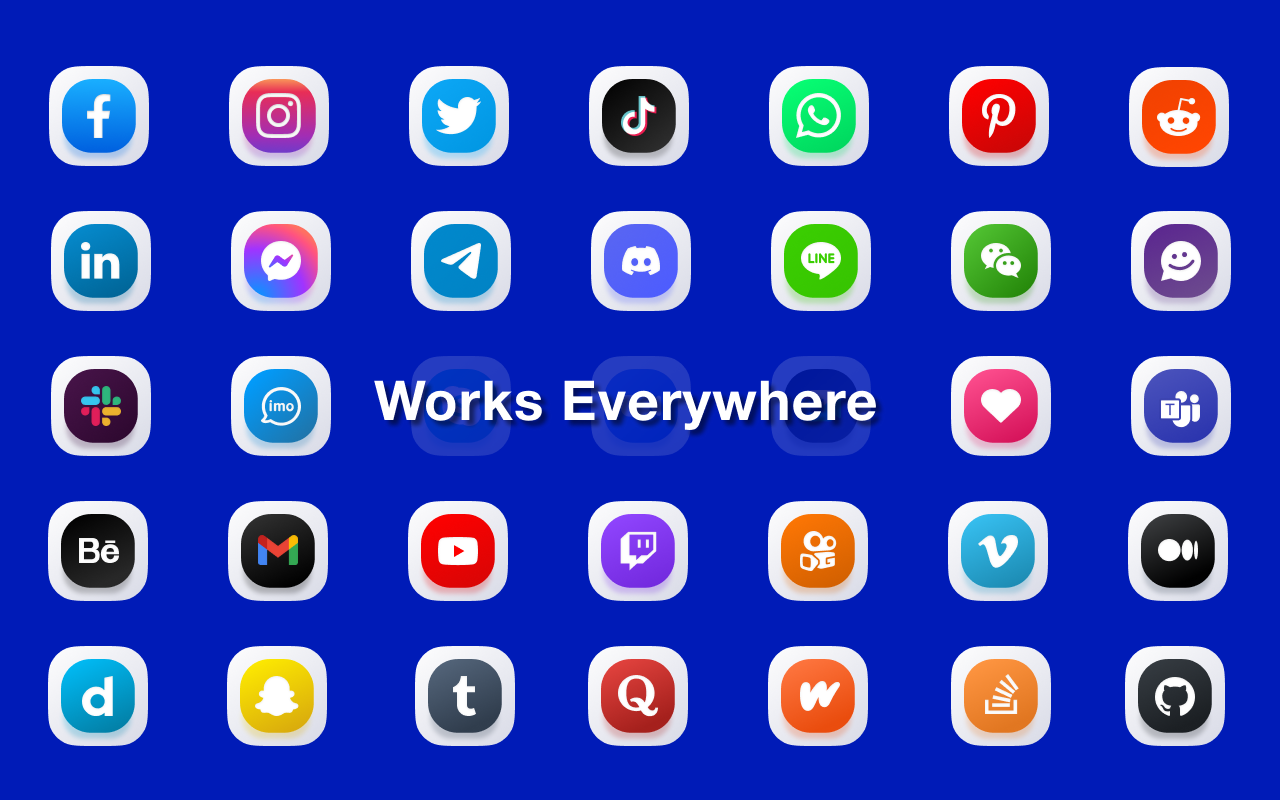 Works Everywhere - All Apps Supported